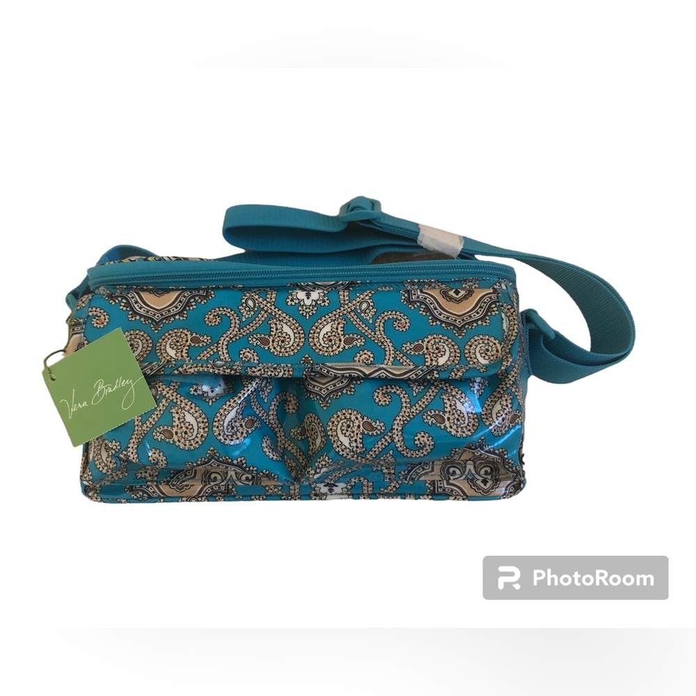 Vera Bradley Cooler Totally Turq insulated lunch case • Retired NWT
